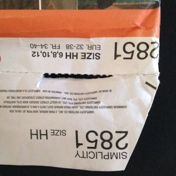 Simplicity Misses Western Saloon Girl Costume Pattern 2851 Sz 6-12 Uncut Cosplay - Picture 4 of 12